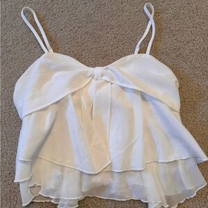 SHEIN White Layered Camisole Top